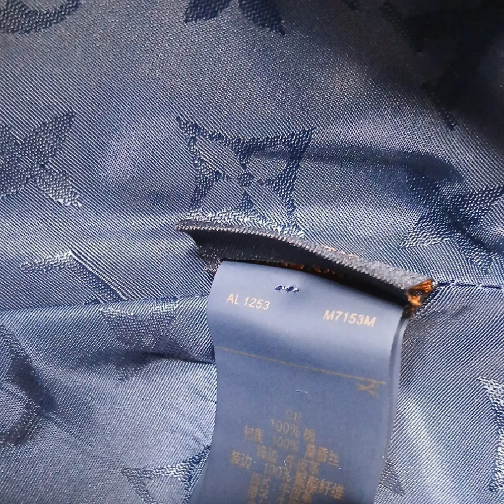 Louis Vuitton Denim and Leather Flower Cap